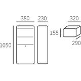 Allux - Pakketzuil - Antraciet - Allux 600