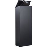 Allux - 600 - Pakketbrievenbus - Zwart - Staal Gepoedercoat