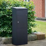 Allux 650 - Pakketbrievenbus - Zwart - Staal - Vrijstaand