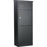 Allux 650 - Pakketbrievenbus - Zwart - Staal - Vrijstaand