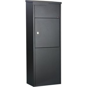 Allux 650 - Pakketbrievenbus - Zwart - Staal - Vrijstaand