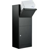 Allux - 800L - Pakketbrievenbus - Zwart - Gegalvaniseerd Staal