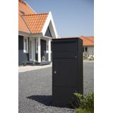 Allux - 800 - Pakketzuil - Zwart - Gegalvaniseerd Staal