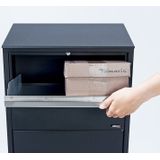 Allux - 800 - Pakketzuil - Zwart - Gegalvaniseerd Staal