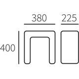 Allux 8002 - Montagepakket voor Pakketbrievenbussen - Grijs - Gegalvaniseerd Staal