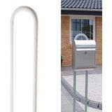 Allux - 1007 - Brievenbusstatief - Wit - Inclusief Bevestigingsmateriaal