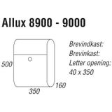 Allux - 8900 - Brievenbus - Verzinkt - Gegalvaniseerd Staal