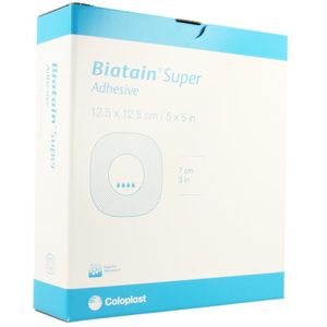 Biatain Super adhesive12,5x12,5cm 10 stuks