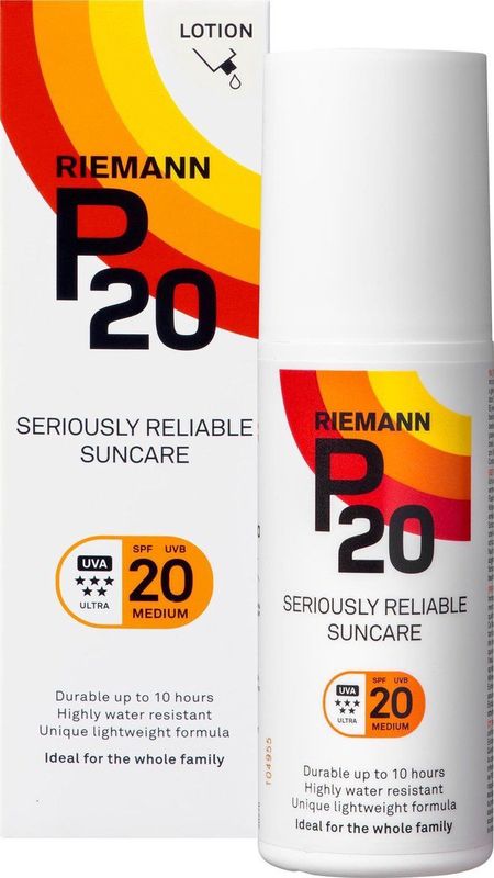 P20 - Zonnebrand - Factor 20 - Waterbestendig - Geschikt voor het Hele Gezin