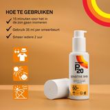 P20 Sensitive SPF 50+ - Zonnebrand lotion gevoelige huid - factor 50+ - 200 ml