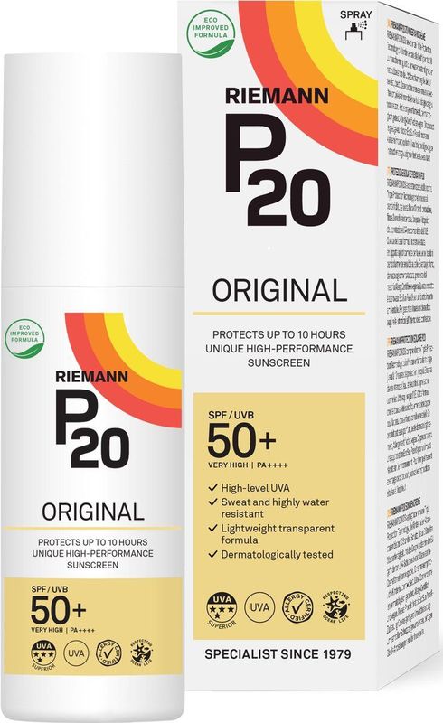 P20 Original SPF 50+ Spray 85 ml - Hoge Bescherming Tegen UV Straling