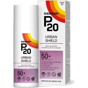P20 - Urban Shield - Zonnebrand - SPF 50+ - Vegan - Ongeparfumeerd