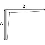 Dulimex - PN 6023B - Plankdrager - Extra Zware Uitvoering - 300 x 550 mm