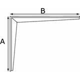 Plankdrager - T-profiel - Wit - Geëpoxeerd - Draagkracht 250kg