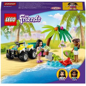 LEGO 41697 Friends Schildpadden Reddingsvoertuig Bouwset met Strandbuggy en Aanhanger, Zeedieren Speelgoed voor Kinderen van 6+ Jaar