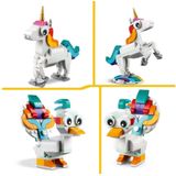 LEGO - 3-in-1 Magische Eenhoorn - Bouwset - Multicolor - 7+ Jaar
