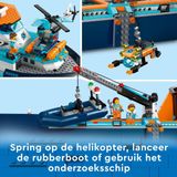 LEGO - City Poolonderzoeksschip - Speelgoed - Inclusief Helikopter en 7 Minifiguren