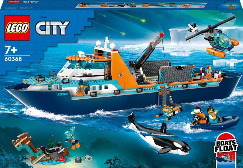 LEGO - City Poolonderzoeksschip - Speelgoed - Inclusief Helikopter en 7 Minifiguren