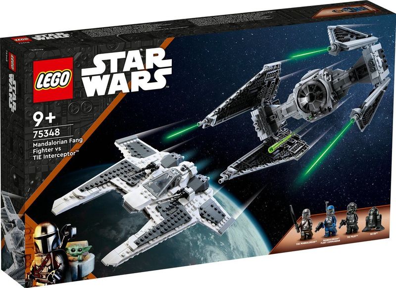 LEGO Star Wars Mandalorian Fang Fighter vs. TIE Interceptor Set 75348