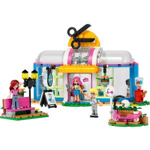 LEGO Friends Kapper, Creatief Kapsalon Speelgoed met Paisley en Olly Minipoppetjes - 41743