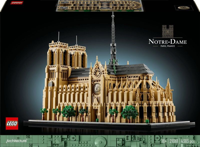 LEGO® Architectuur - Notre-Dame van Parijs 21061 - 4383 Onderdelen - Bouwstenen