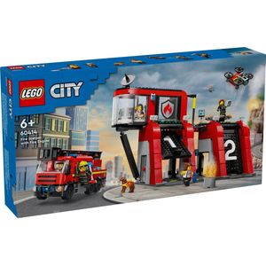 LEGO - City 60414 - Brandweerkazerne - Speelset - Inclusief Minifiguren