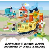 LEGO DUPLO - Grote Interactieve Buurttrein - Educatief Speelgoed - Inclusief Geluiden en Lichten