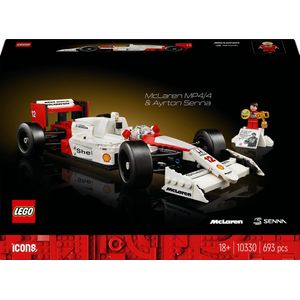 LEGO Konstruktionsspielzeug Icons McLaren MP4/4 & Ayrton Senna
