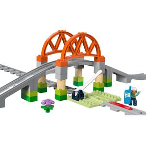 LEGO DUPLO - Uitbreidingsset - Rails en Treinbrug - Montessori Speelgoed