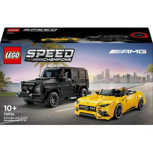 LEGO Speed Champions - Mercedes-AMG G 63 en SL 63 - Speelgoed - Bouwstenen - 2 Automodellen - 2 Minifiguren