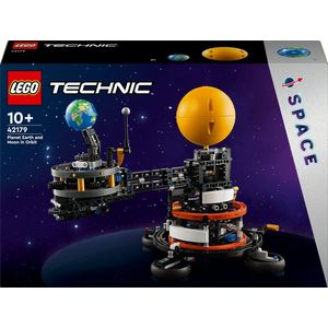 LEGO - Technic - Planeet Aarde en Maan - Creatief Bouwspeelgoed - Thema Zonnestelsel