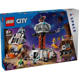 LEGO - 60434 - Ruimtebasis - Incl. Raketlanceringsplatform - Voor Kinderen vanaf 8 Jaar