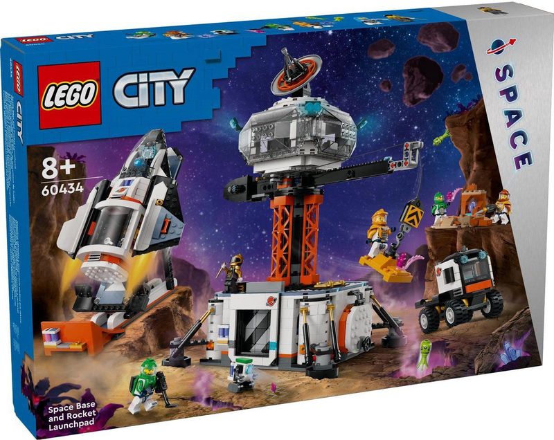 LEGO - 60434 - Ruimtebasis - Incl. Raketlanceringsplatform - Voor Kinderen vanaf 8 Jaar