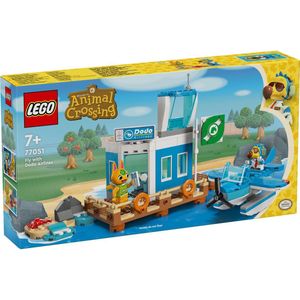 LEGO Animal Crossing - Vliegreizen met Dodo Airlines - Watervliegtuig en Minifiguur