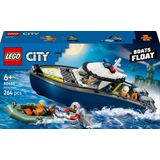 LEGO City - Achtervolging met Politieboot - Speelgoed Set - Drijvende Boot