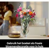 Lego - Pink Flower Bouquet 10342 Bouwspel - Roze - Kunststof