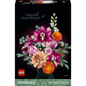 Lego - Pink Flower Bouquet 10342 Bouwspel - Roze - Kunststof