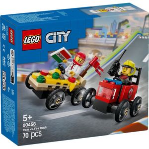 LEGO City - Raceautopakket - Pizzabestelwagen - Brandweerauto