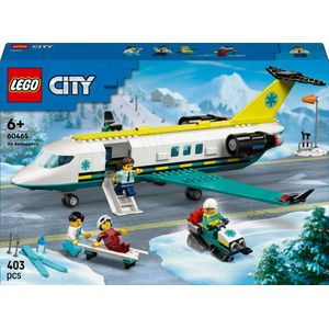 LEGO City - Ambulancevliegtuig - Speelgoed - Inclusief 3 Minifiguren en Snowscooter