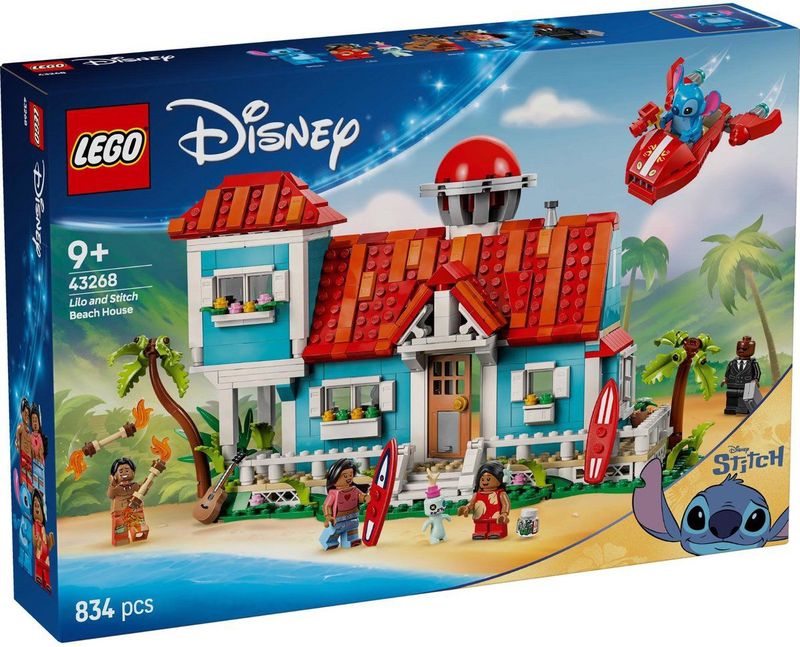 LEGO Disney - Lilo en Stitch - Bouwbaar Speelgoed - Meisjes en Jongens - 6 Kamers - 5 Minifiguren
