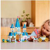 LEGO Disney 43275 Cinderellas Schloss und Pferdekutsche