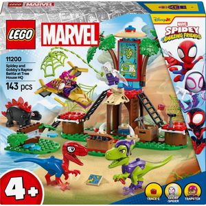 LEGO Marvel Spidey en zijn geweldige vriendjes Spidey en Gobby' raptorstrijd bij de boomhut 11200