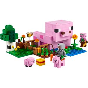 LEGO Konstruktionsspielzeug Minecraft Das Babyschwein-Haus