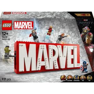 LEGO Marvel: MARVEL logo en minifiguren verzamelset 76313