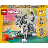 LEGO® Graue Katze (31163), LEGO Creator Konstruktionsspielsteine, (407 St), Made in Europe
