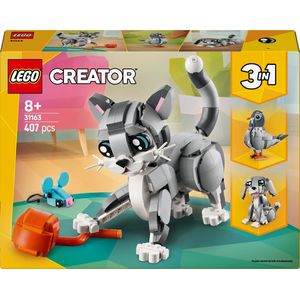 LEGO - Creator 3in1 Speelse Kat - Bouwset - Meerdere Dieren - Voor Kinderen Vanaf 8 Jaar
