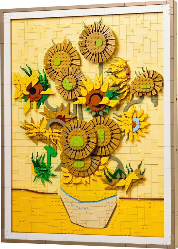 LEGO Art - Vincent van Gogh - Zonnebloemen - Bouwbaar 3D Bloemen Schilderij