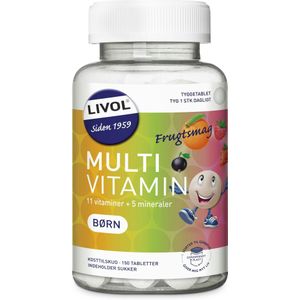 Livol Multivitamines Kinderleer Fruit 150 st