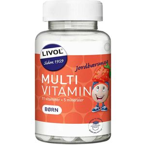 Livol Multivitamin Børn Jordbærsmag  150 stk.