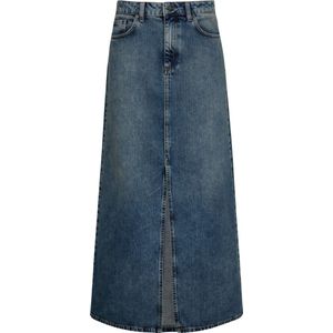 Co'Couture - Lange Rok - Blauw - Denim